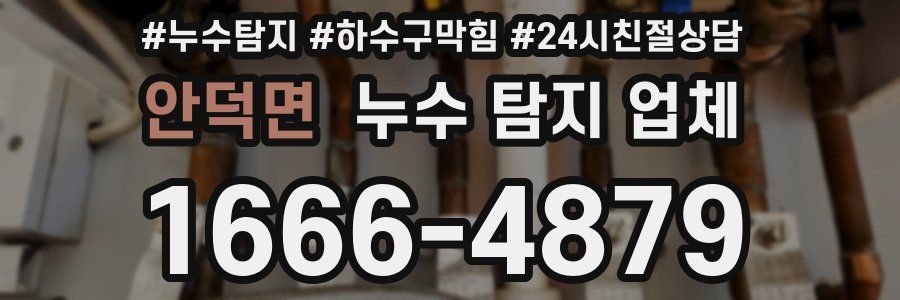 안덕면 누수 탐지 업체