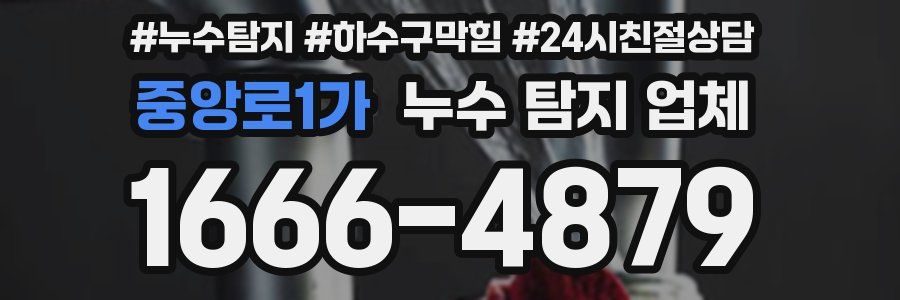 중앙로1가 누수 탐지 업체