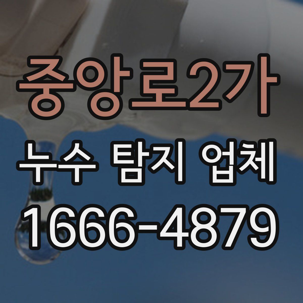 중앙로2가 누수 탐지 업체