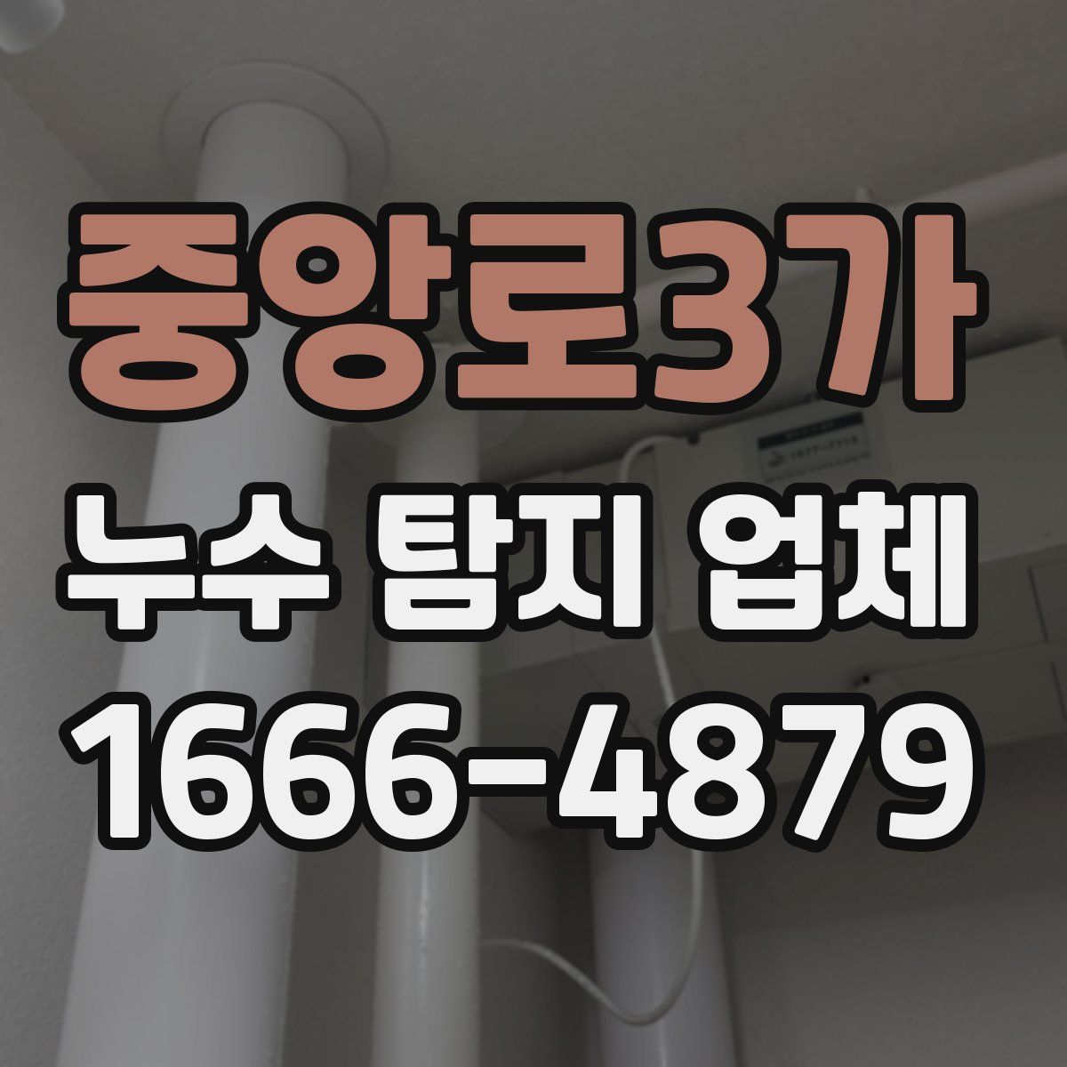중앙로3가 누수 탐지 업체