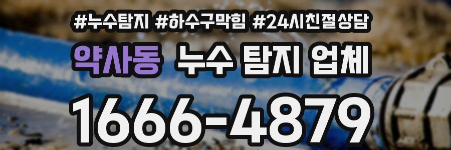 약사동 누수 탐지 업체