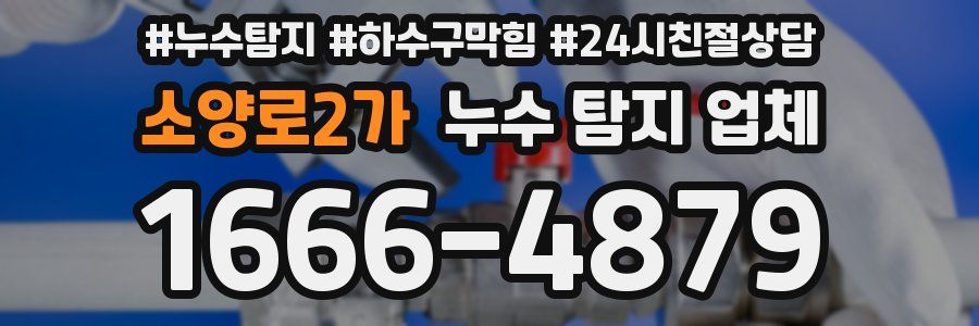 소양로2가 누수 탐지 업체