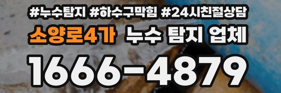소양로4가 누수 탐지 업체
