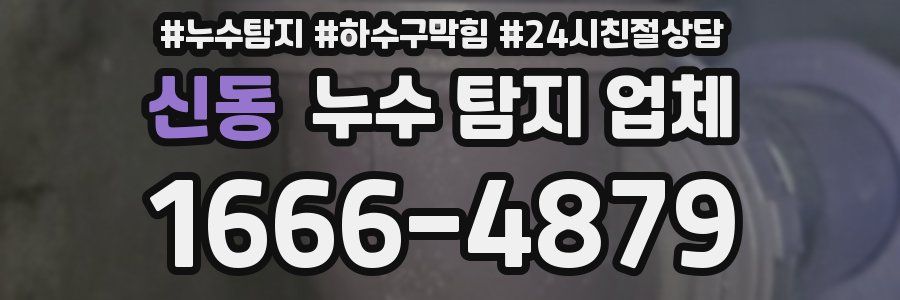 신동 누수 탐지 업체