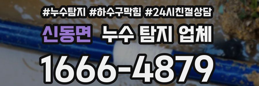 신동면 누수 탐지 업체