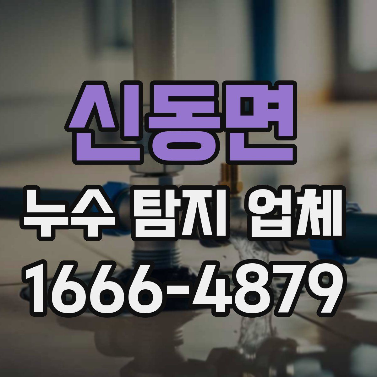 신동면 누수 탐지 업체