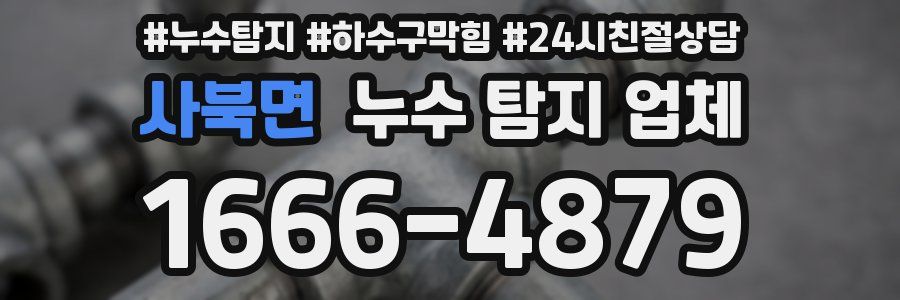 사북면 누수 탐지 업체