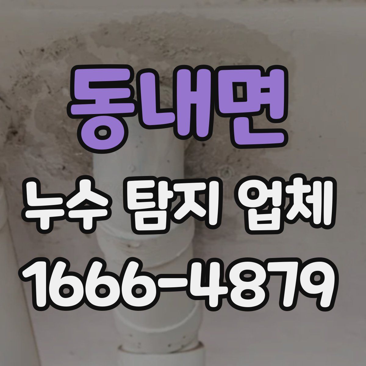 동내면 누수 탐지 업체