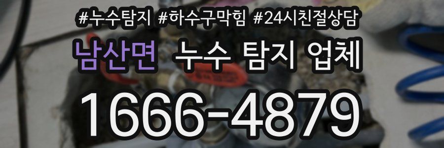 남산면 누수 탐지 업체