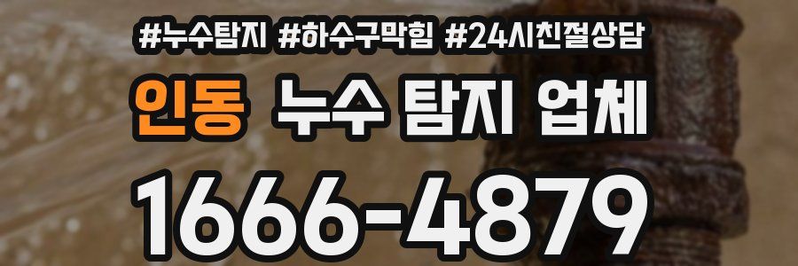 인동 누수 탐지 업체