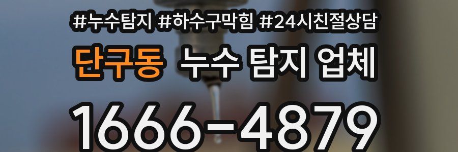 단구동 누수 탐지 업체