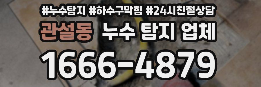 관설동 누수 탐지 업체