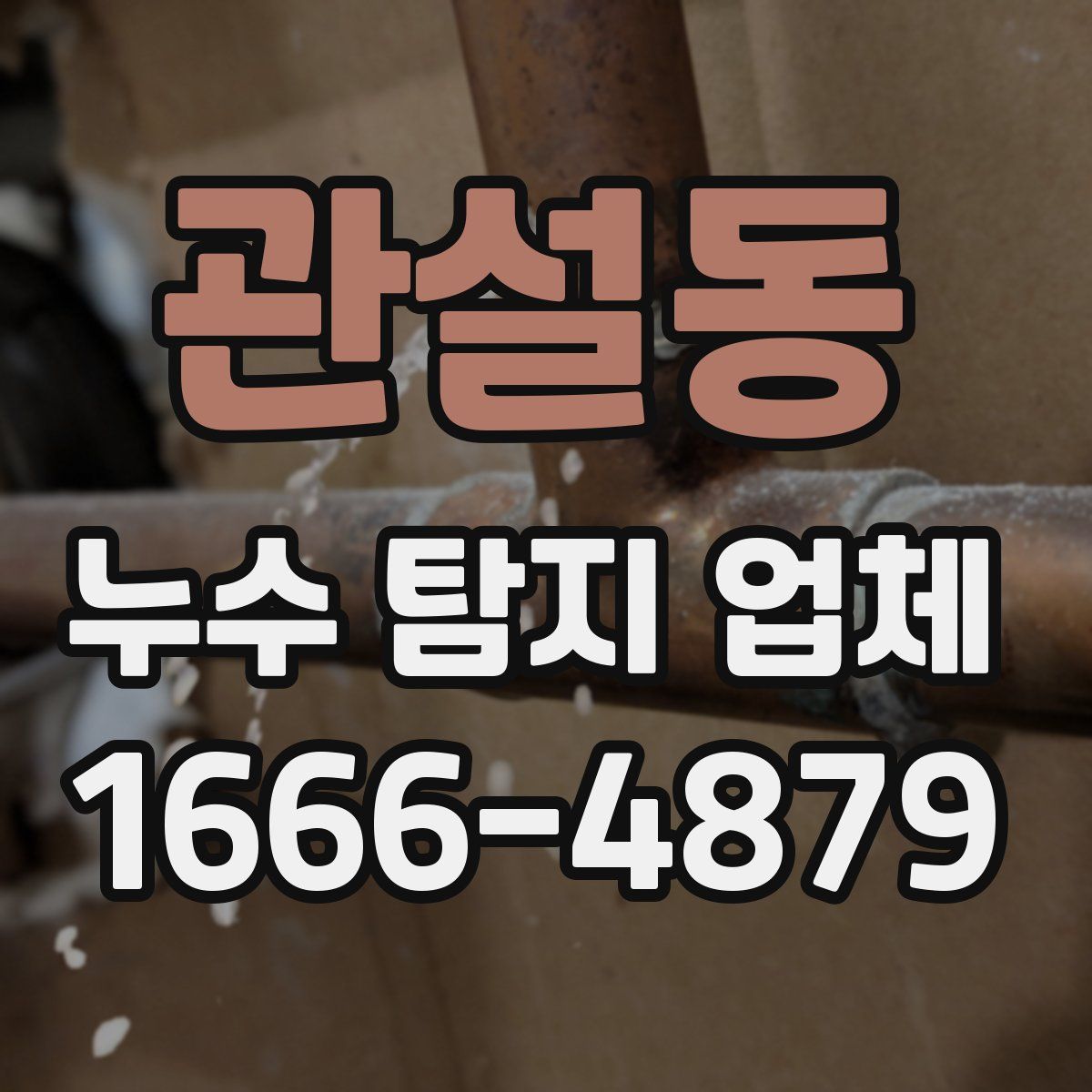 관설동 누수 탐지 업체