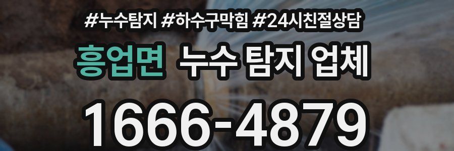 흥업면 누수 탐지 업체