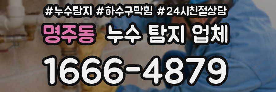 명주동 누수 탐지 업체