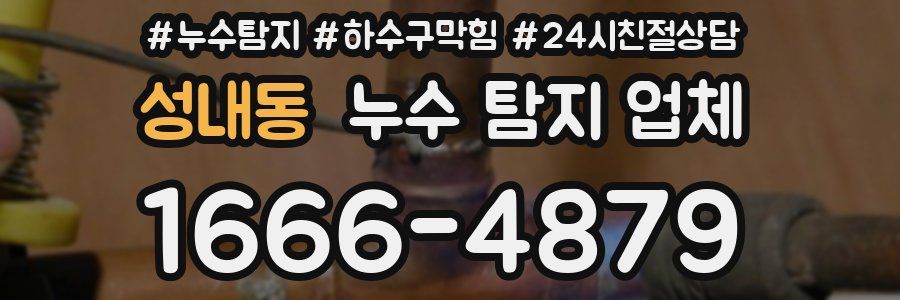 성내동 누수 탐지 업체