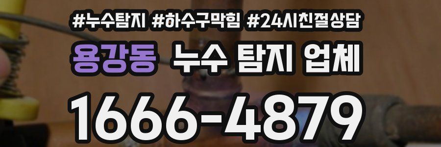 용강동 누수 탐지 업체