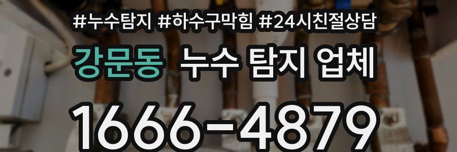 강문동 누수 탐지 업체