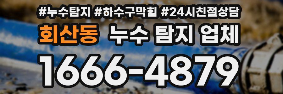 회산동 누수 탐지 업체