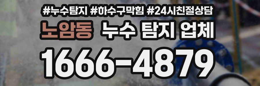 노암동 누수 탐지 업체