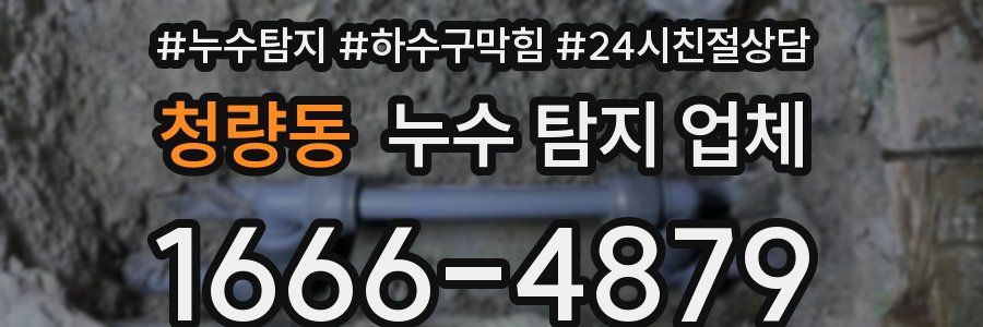 청량동 누수 탐지 업체