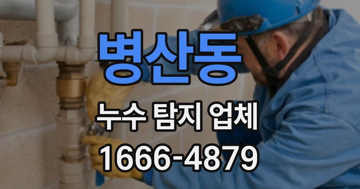 병산동 누수 탐지 업체
