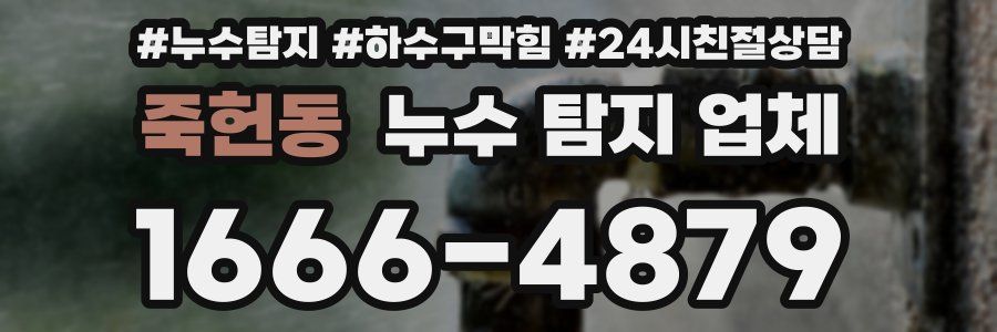 죽헌동 누수 탐지 업체