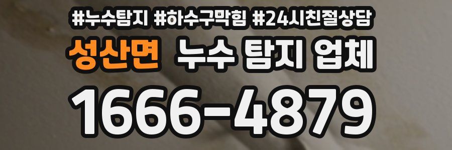 성산면 누수 탐지 업체