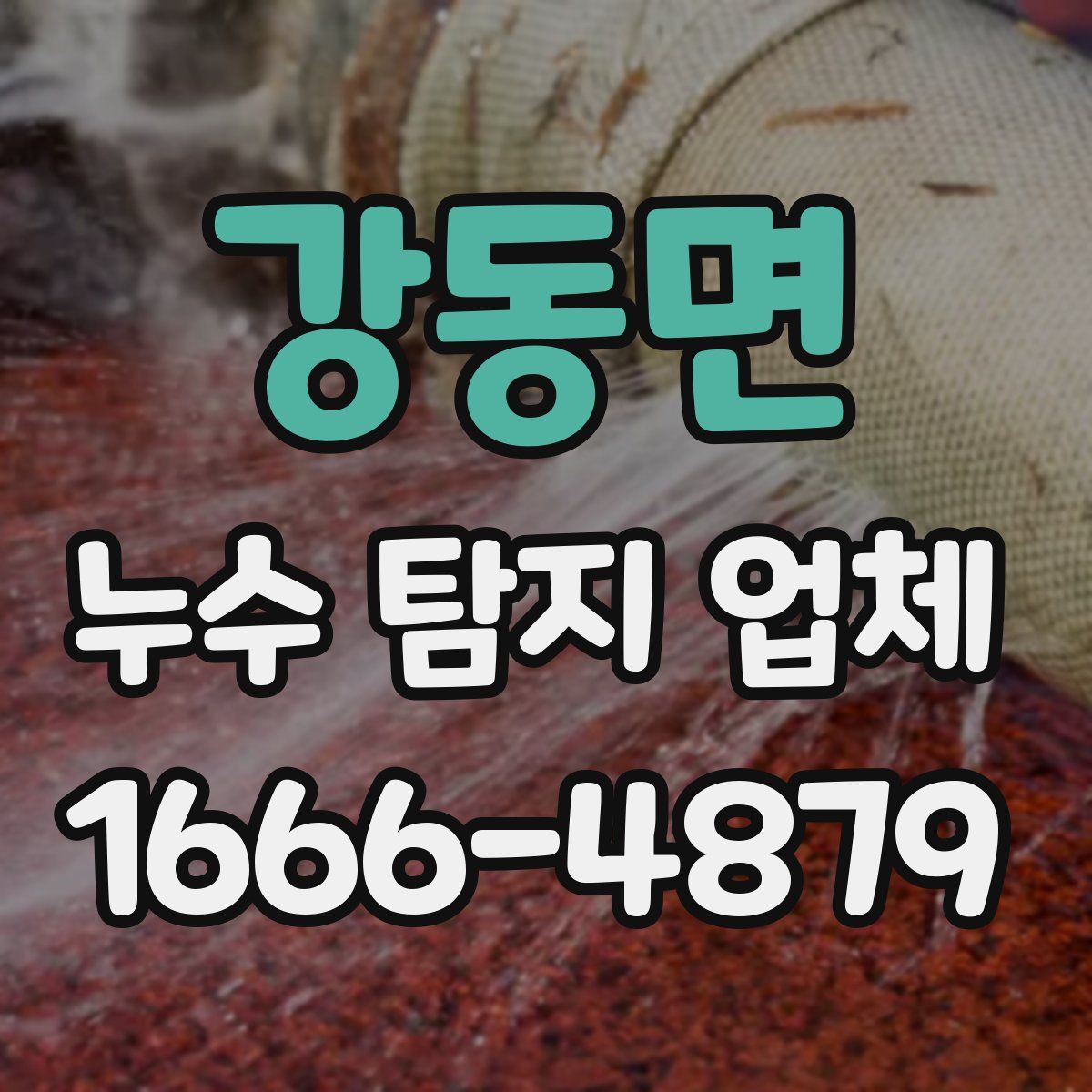 강동면 누수 탐지 업체