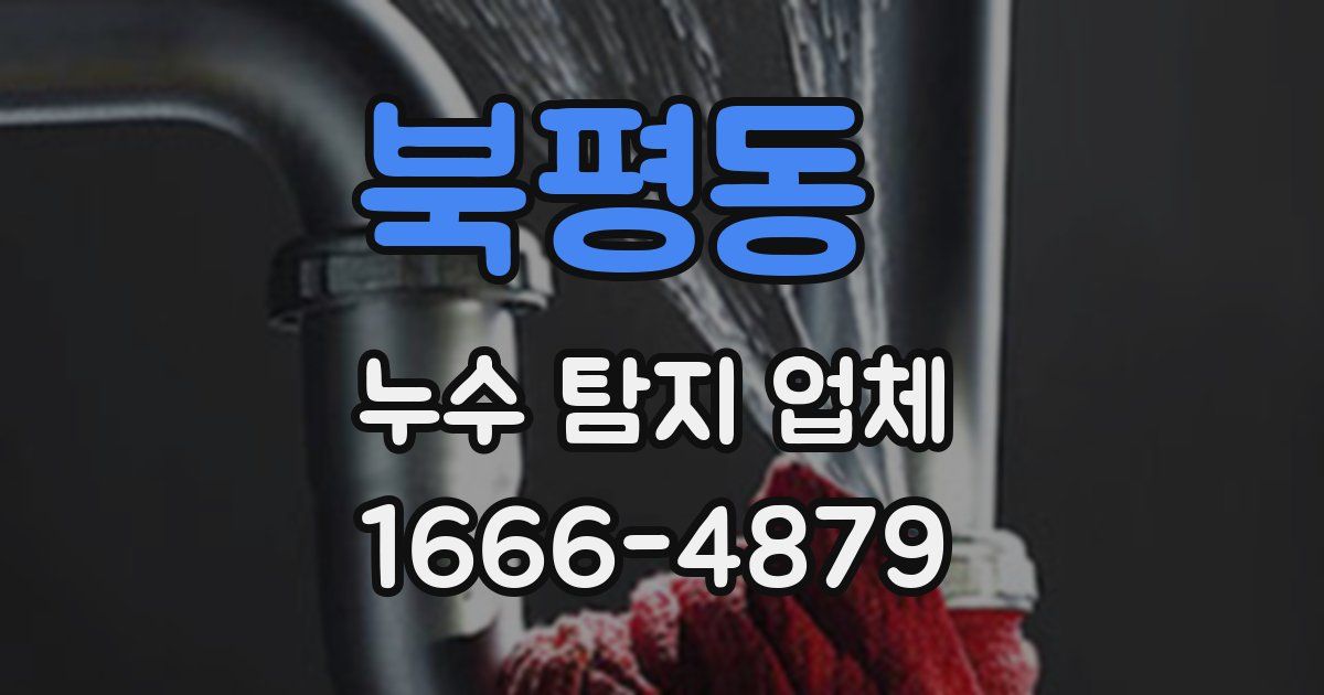 북평동 누수 탐지 업체