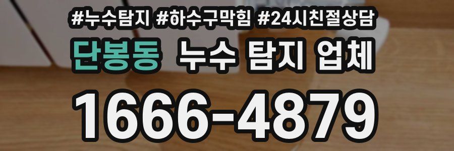 단봉동 누수 탐지 업체