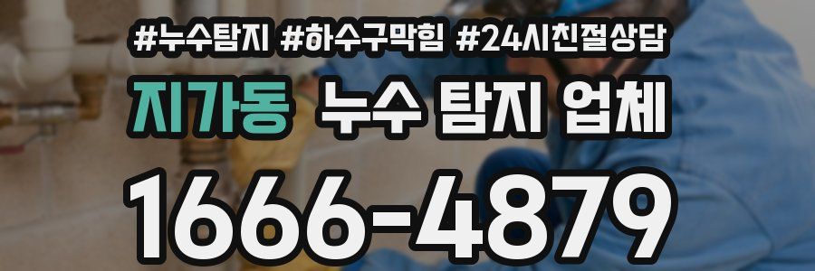 지가동 누수 탐지 업체