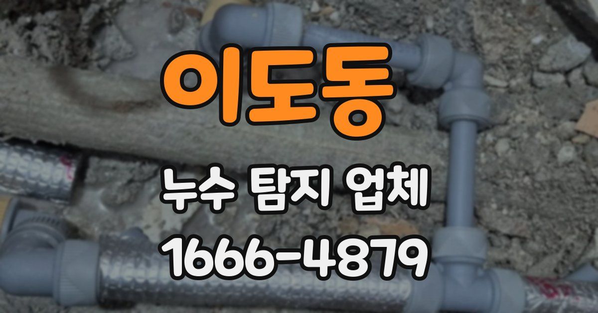 이도동 누수 탐지 업체