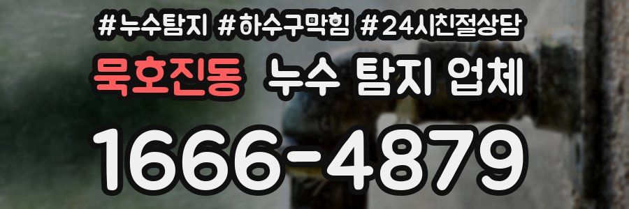 묵호진동 누수 탐지 업체