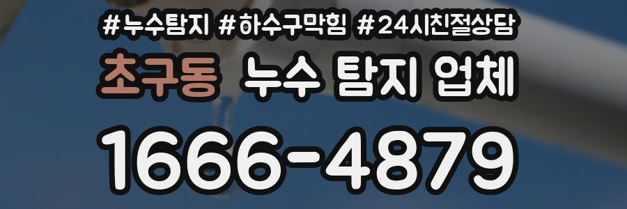 초구동 누수 탐지 업체