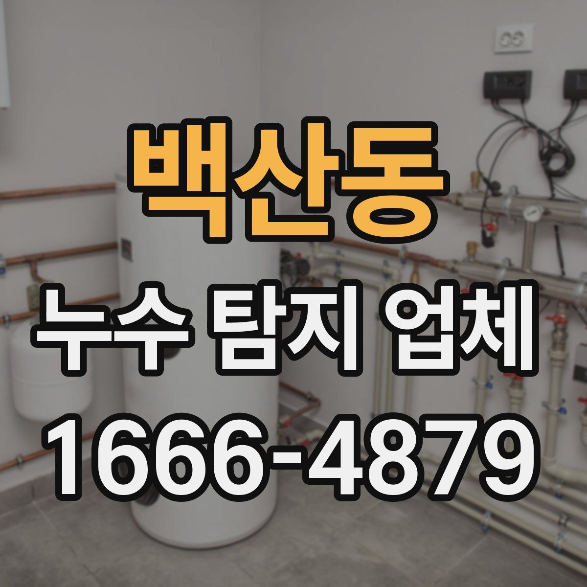 백산동 누수 탐지 업체