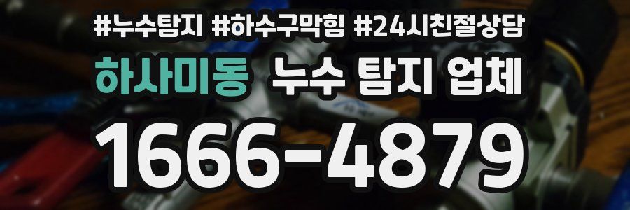 하사미동 누수 탐지 업체