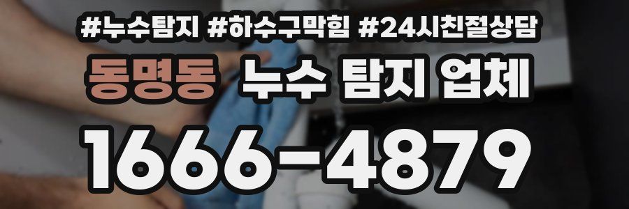 동명동 누수 탐지 업체