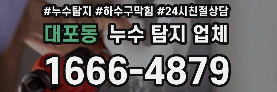 대포동 누수 탐지 업체