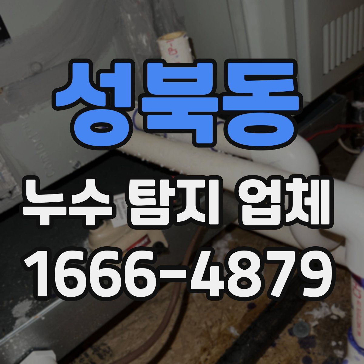성북동 누수 탐지 업체