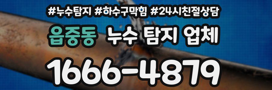 읍중동 누수 탐지 업체