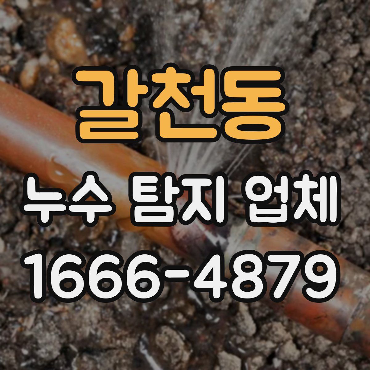 갈천동 누수 탐지 업체