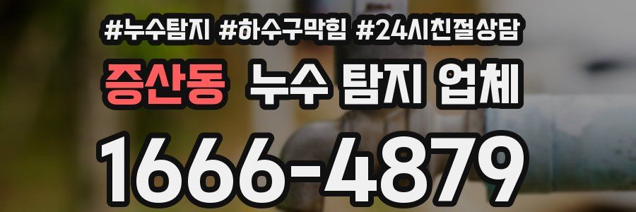 증산동 누수 탐지 업체
