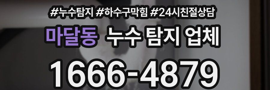 마달동 누수 탐지 업체