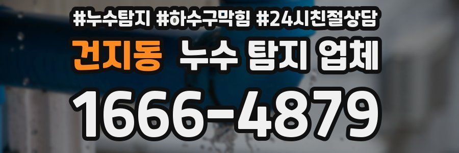 건지동 누수 탐지 업체