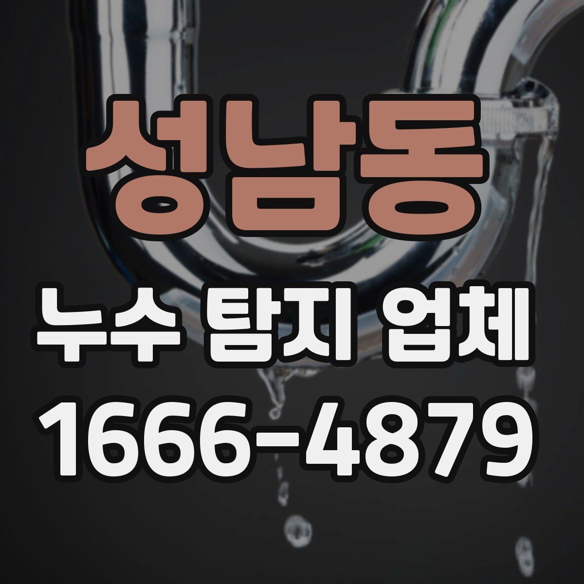 성남동 누수 탐지 업체