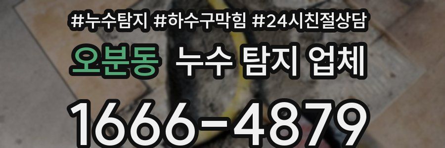 오분동 누수 탐지 업체