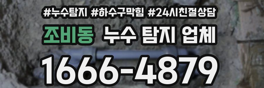 조비동 누수 탐지 업체