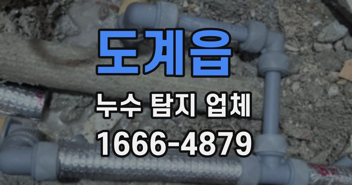 도계읍 누수 탐지 업체