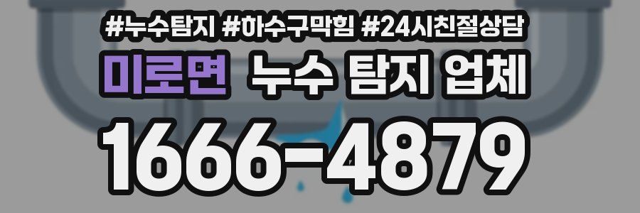 미로면 누수 탐지 업체